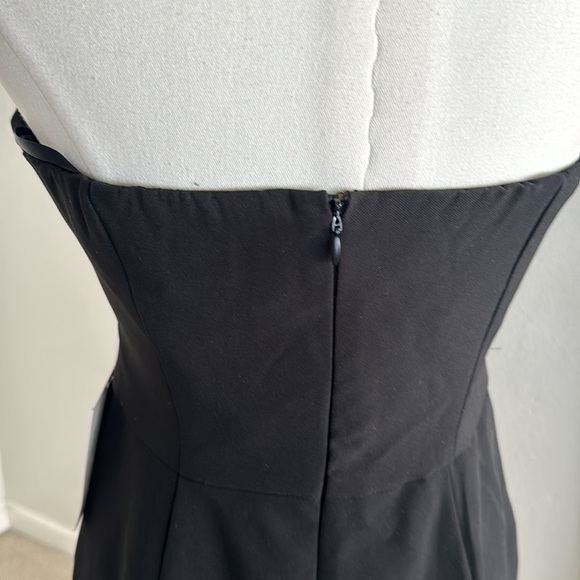 ALEXIA ADMOR Bow Tie Strapless Black‎ Sheath Dress Cocktail Party Wedding size 4 - Picture 7 of 11
